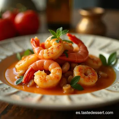 Suquet de Rape con Gambas y Calamar Guiso Marinero A la Catalana Tarjeta de receta