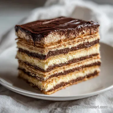 Tarta de Galletas: Textura Sedosa Tarjeta de receta