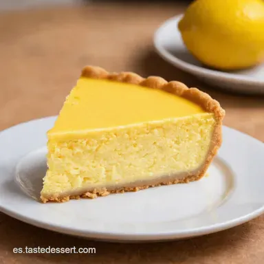 Tarta de Lim&oacute;n Cremosa La Receta de la Abuela Tarjeta de receta