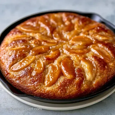Tarta De Manzana En Sartén Caramelizada Tarjeta de receta