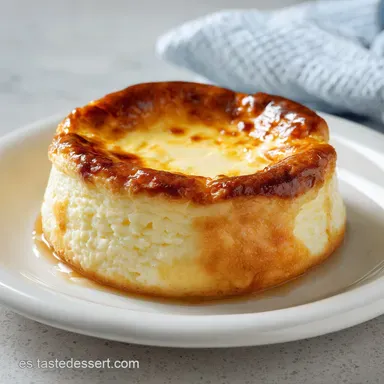 Receta de Tarta de Queso al Horno: 8 Porciones Tarjeta de receta