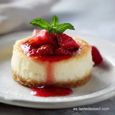 Tarta de Queso Horneada para 13 Porciones Tarjeta de receta