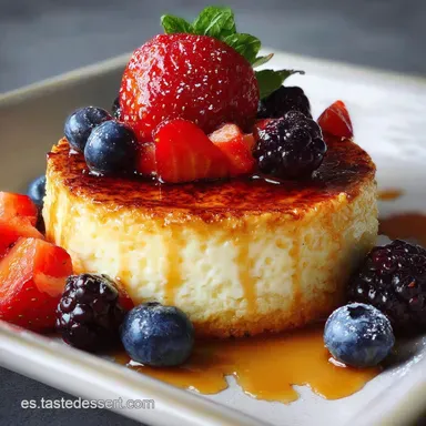 Tarta de queso cremosa: Controlada Al Horno Tarjeta de receta
