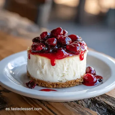 Tarta de Queso Horneada para 10 Raciones Tarjeta de receta