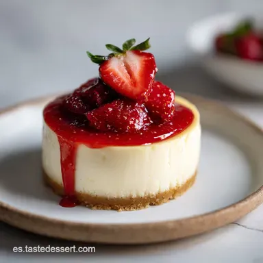 Tarta De Queso Horneada: 12 Porciones Tarjeta de receta