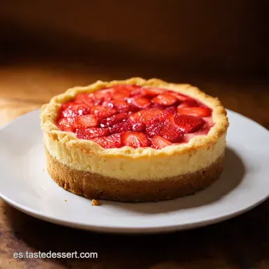 Tarta Nube de Fresa 3 Ingredientes M&aacute;s F&aacute;cil Imposible Tarjeta de receta