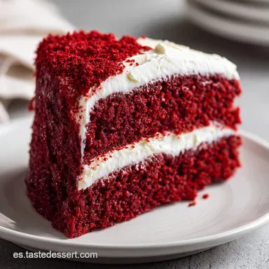 Tarta Red Velvet con Miga Sedosa por 60 Min Tarjeta de receta