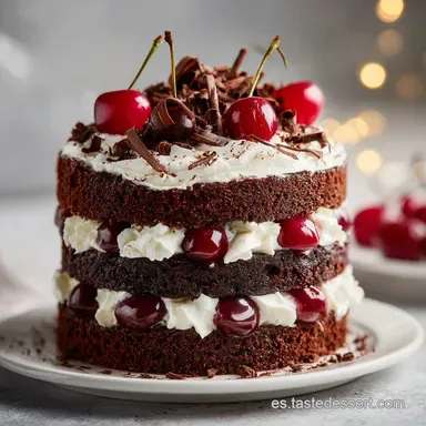 Tarta Selva Negra para 15 Personas Tarjeta de receta