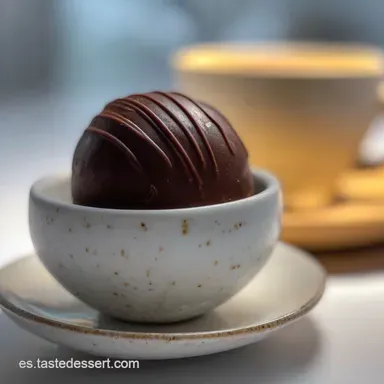 Tartufo de chocolate Casero: Tiempo Total 4h 25min Tarjeta de receta