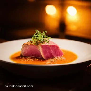 Tataki de Atún A la Española Con Sabor Andaluz Tarjeta de receta