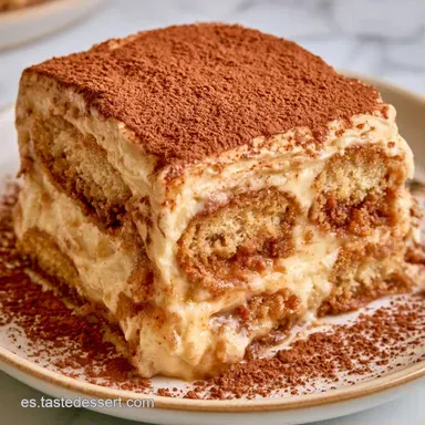 Tiramisú Casero para 6 Personas Tarjeta de receta