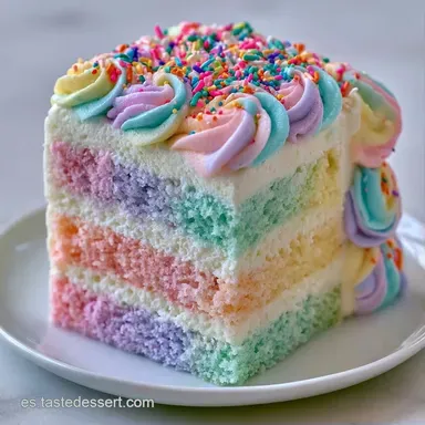 Torta de Unicornio para 12 Personas Tarjeta de receta