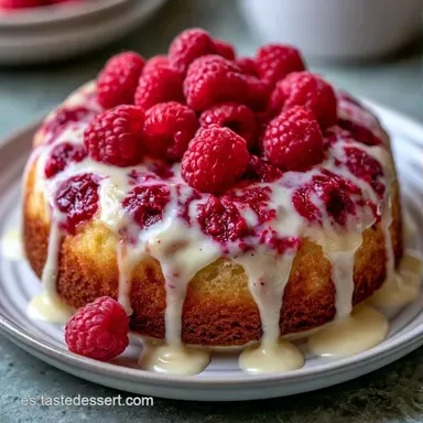 Torta Lim&oacute;n Frambuesas para 10 Porciones Tarjeta de receta