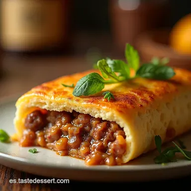 Criolla y Rellena Torta Pascualina de Carne Argentina Tarjeta de receta