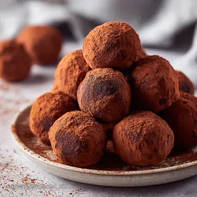 Trufas De Chocolate: Coraz&oacute;n Aterciopelado Tarjeta de receta