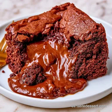 Volcán De Chocolate Para 4 Porciones Tarjeta de receta