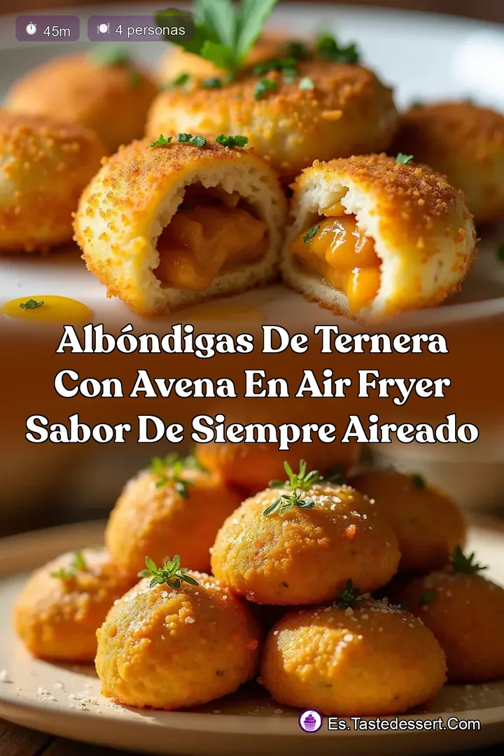 Alb&oacute;ndigas de Ternera con Avena en Air Fryer Sabor de siempre aireado