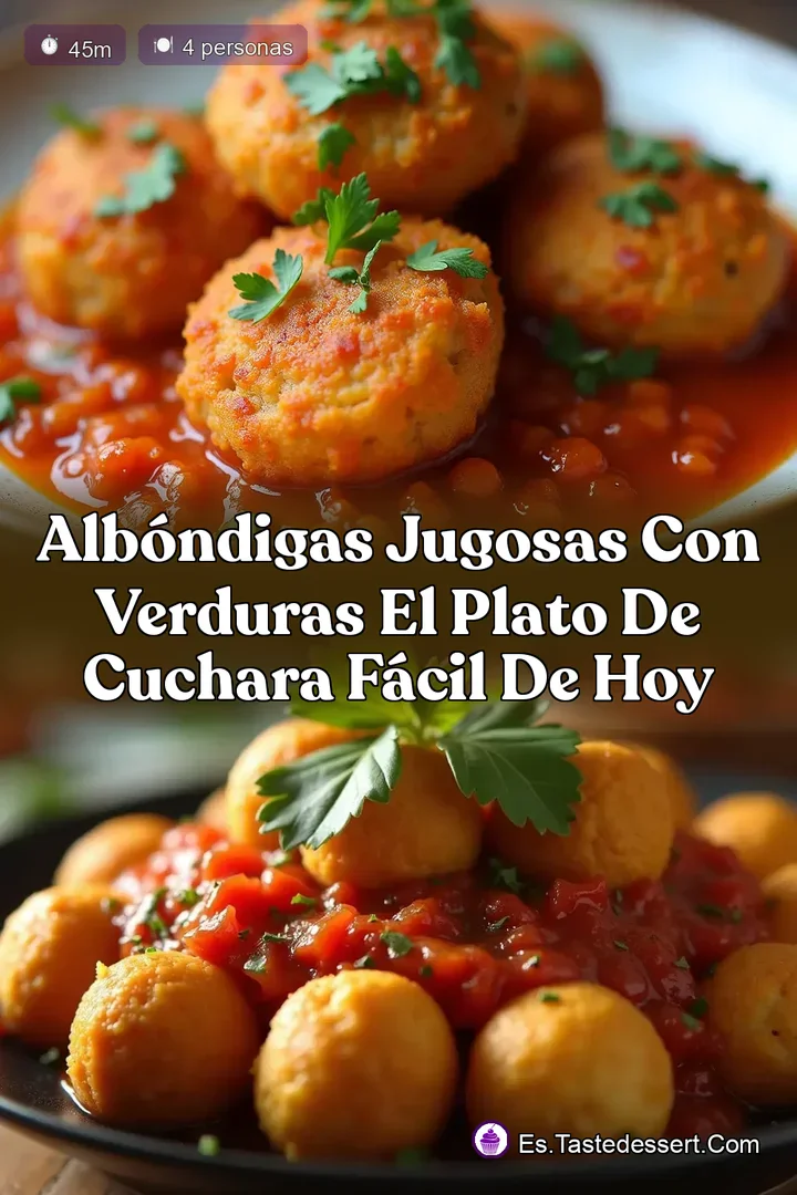 Alb&oacute;ndigas Jugosas con Verduras El Plato de Cuchara F&aacute;cil de Hoy