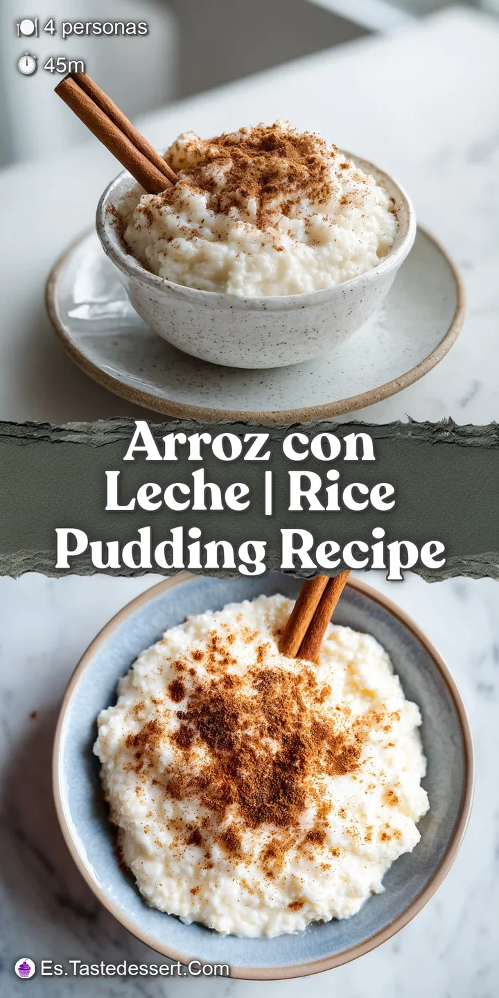 Primer plano de textura cremosa y brillante, granos de arroz suaves ba&ntilde;ados en leche con canela reci&eacute;n espolvoreada.