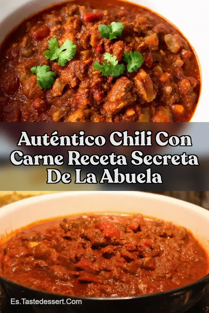 Aut&eacute;ntico Chili con Carne Receta Secreta de la Abuela