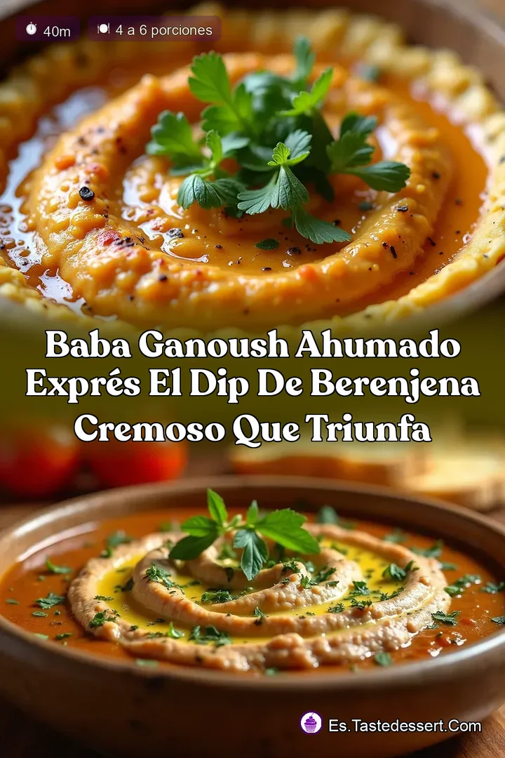 Baba Ganoush Ahumado Expr&eacute;s El Dip de Berenjena Cremoso que Triunfa