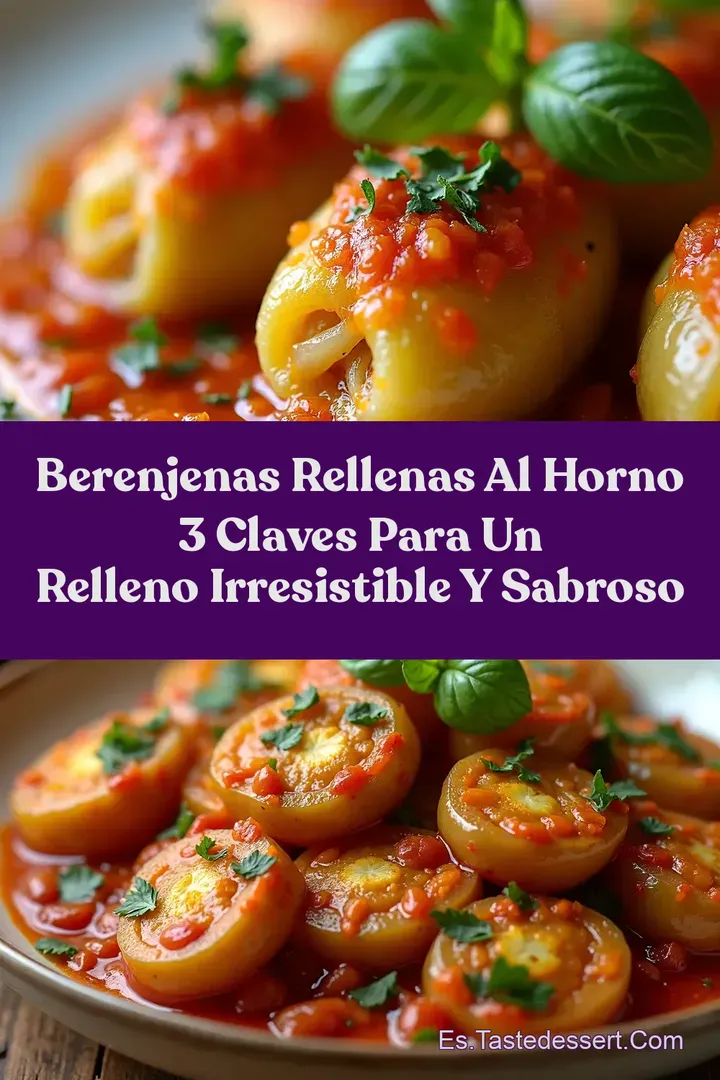 Berenjenas Rellenas al Horno 3 Claves para un Relleno Irresistible y Sabroso
