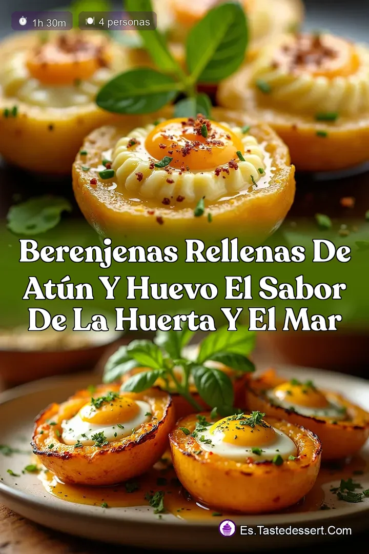 Berenjenas Rellenas de At&uacute;n y Huevo El Sabor de la Huerta y el Mar