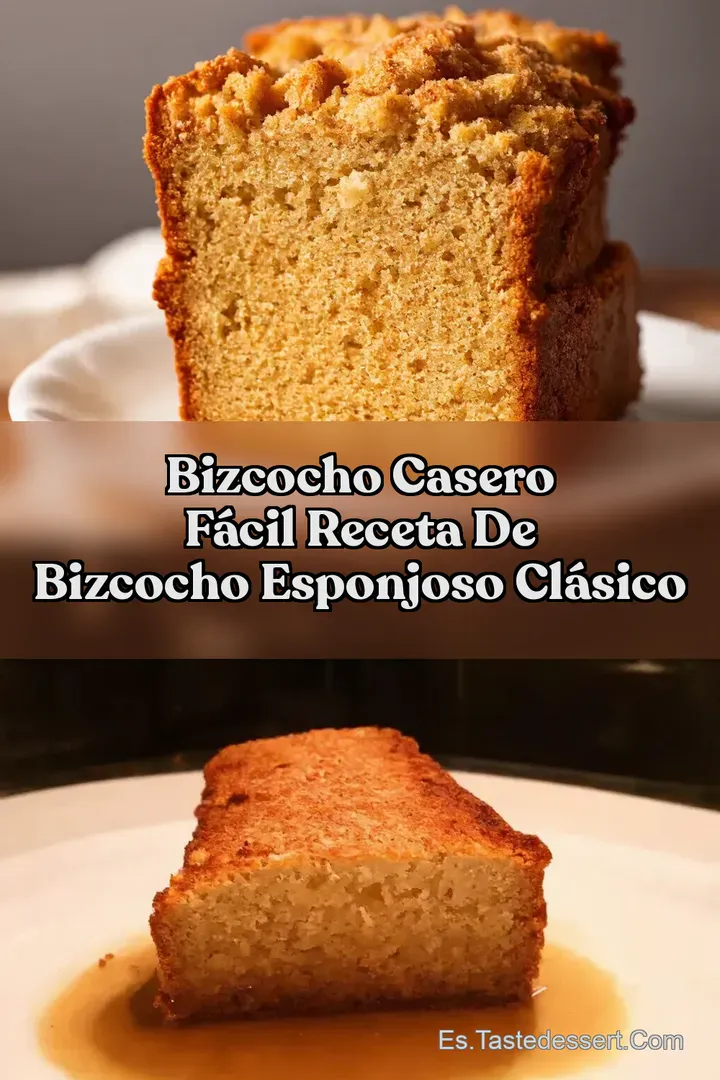 Bizcocho Casero F&aacute;cil Receta de Bizcocho Esponjoso Cl&aacute;sico