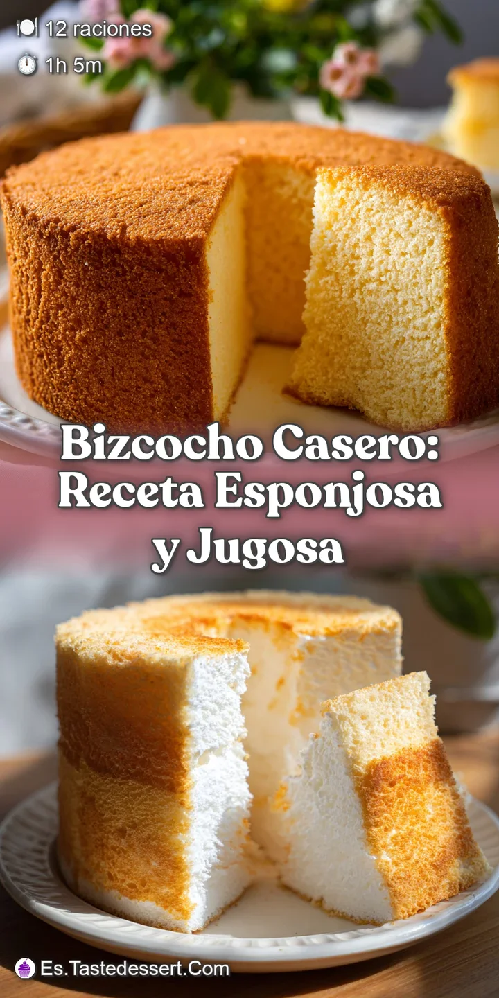 Close-up of a Bizcocho Casero slice, revealing its soft, porous interior and slightly caramelized crust, suggesting a home...