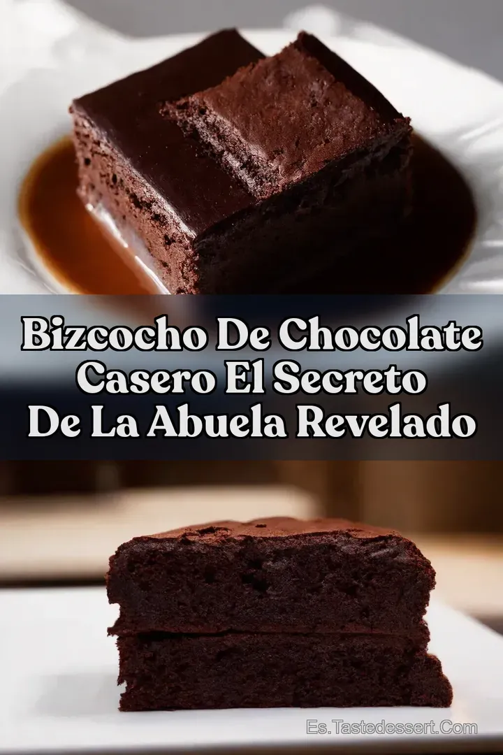 Bizcocho de Chocolate Casero El Secreto de la Abuela Revelado