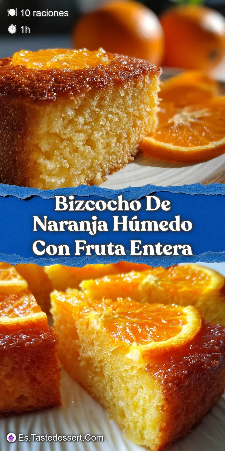 Close-up of a spongy, moist orange cake. The soft texture and bright citrus color look incredibly inviting and delicious.