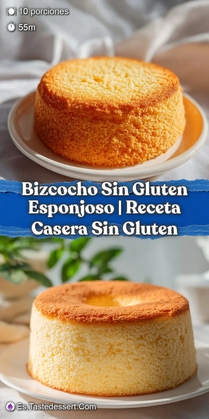 Close-up of a tender, airy gluten-free bizcocho with a delicate crumb, dusted with sugar.