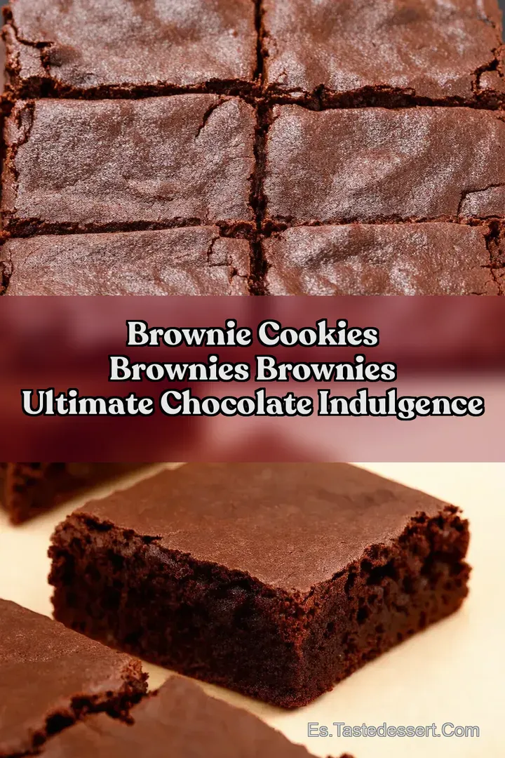 Brownie Cookies brownies brownies Ultimate Chocolate Indulgence