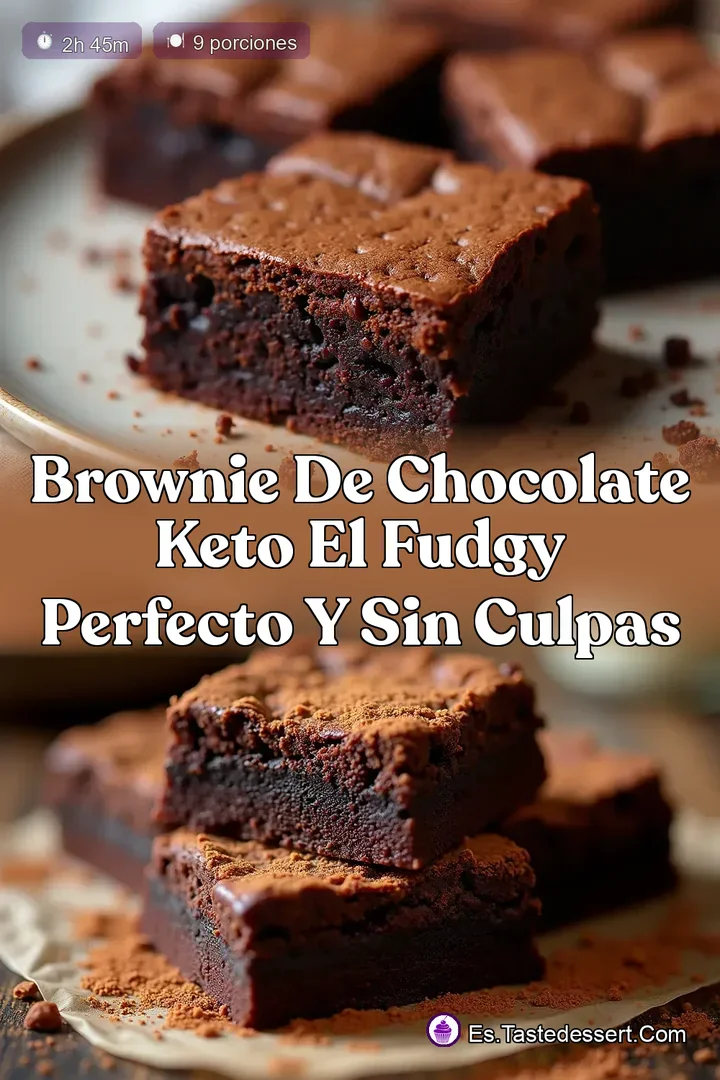 Brownie de Chocolate Keto El Fudgy Perfecto y Sin Culpas