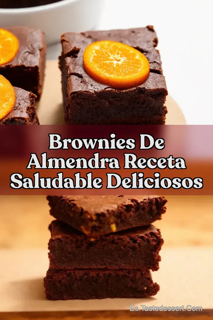 Brownies de Almendra Receta Saludable Deliciosos