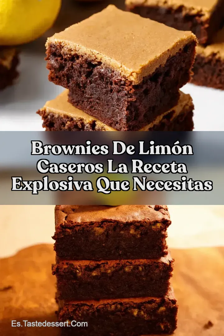 Brownies de Lim&oacute;n Caseros La Receta Explosiva Que Necesitas