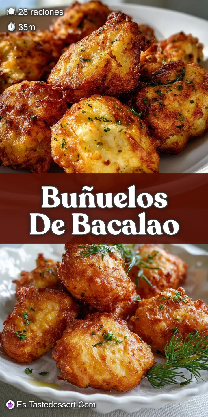 Close-up showcases the irregular, golden crust of a cod fritter. Steam rises subtly, suggesting a delightful, warm interio...