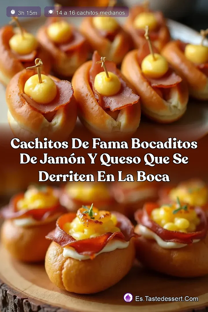 Cachitos de Fama Bocaditos de Jam&oacute;n y Queso que se Derriten en la Boca