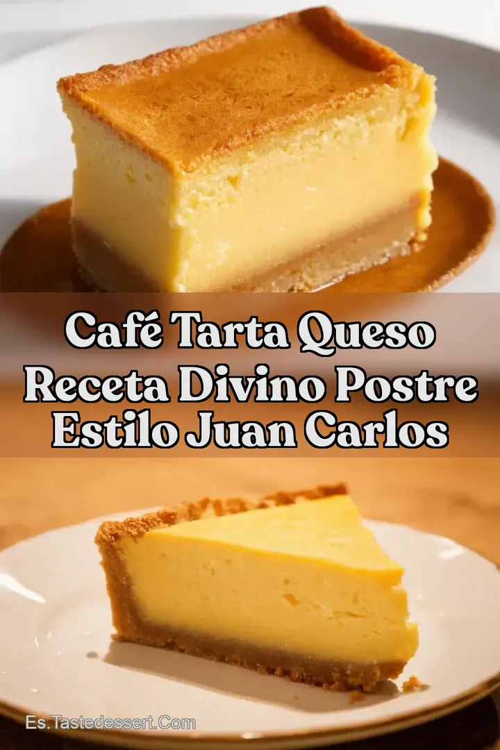 Caf&eacute; Tarta Queso Receta Divino Postre Estilo Juan Carlos