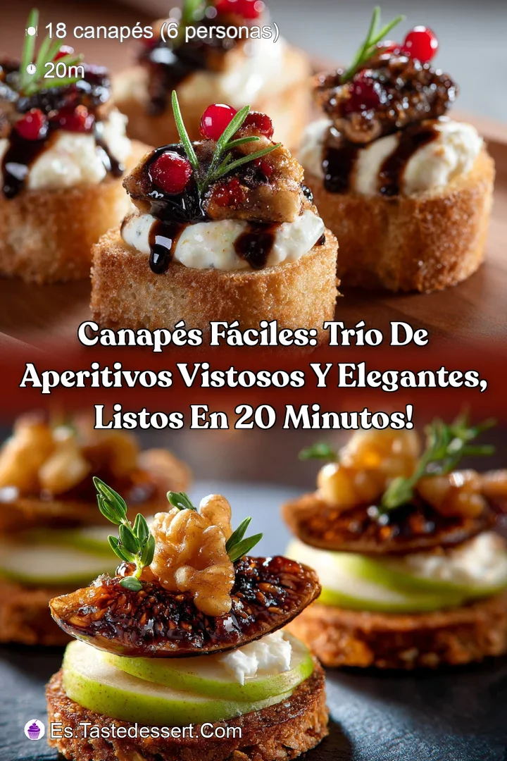 Canap&eacute;s F&aacute;ciles: Tr&iacute;o de Aperitivos Vistosos y Elegantes Listos en 20 Minutos!
