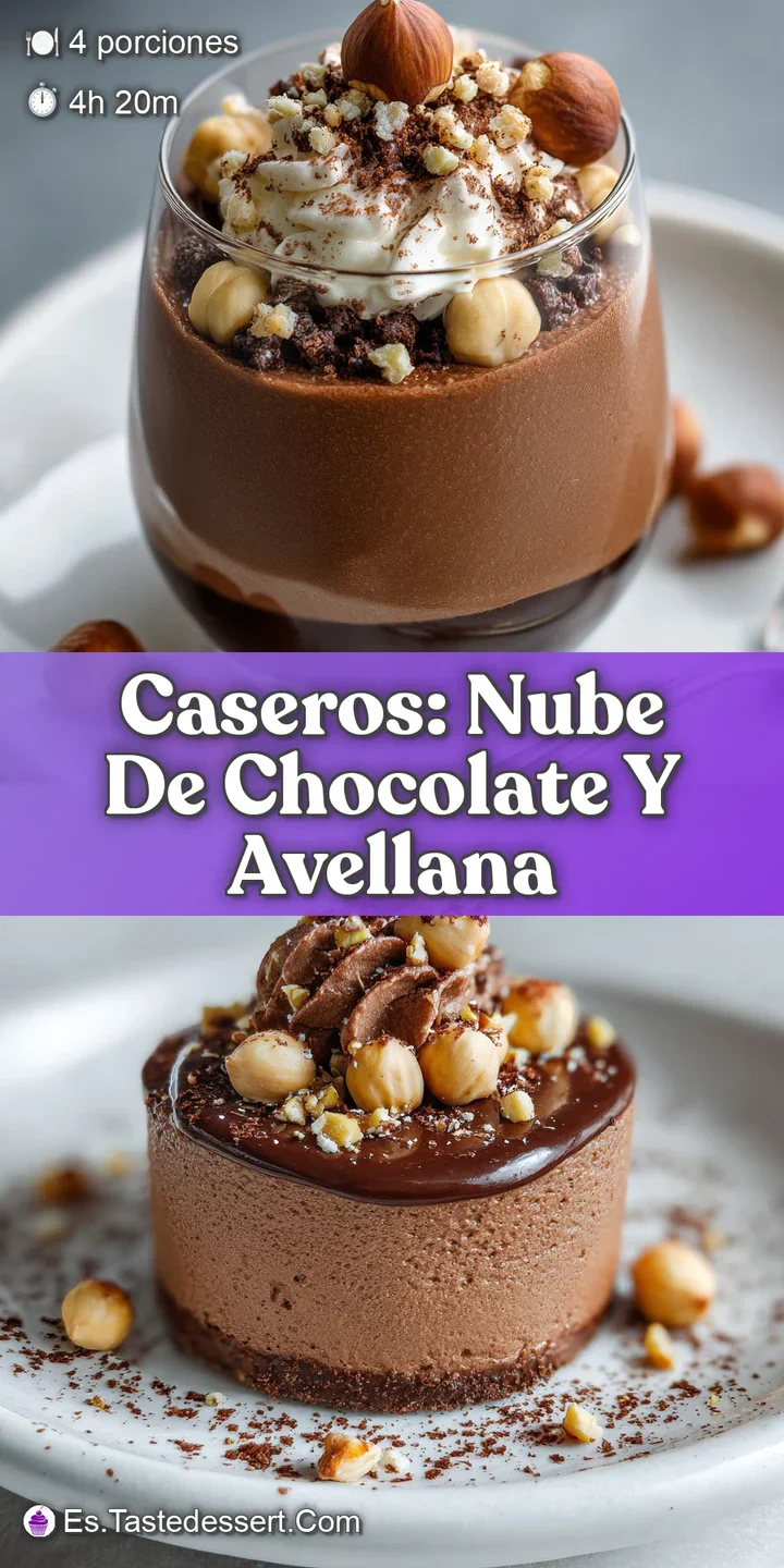 Close-up of a decadent vegan chocolate hazelnut dessert, showcasing its velvety texture and intense chocolate color with c...