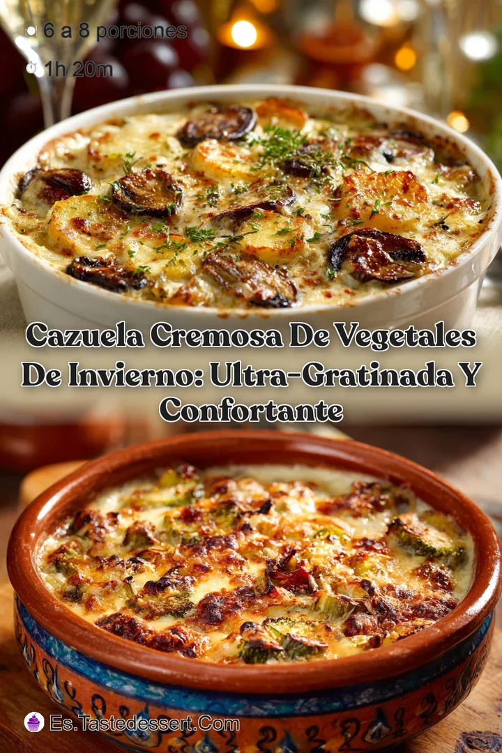 Cazuela Cremosa de Vegetales de Invierno: Ultra-Gratinada y Confortante