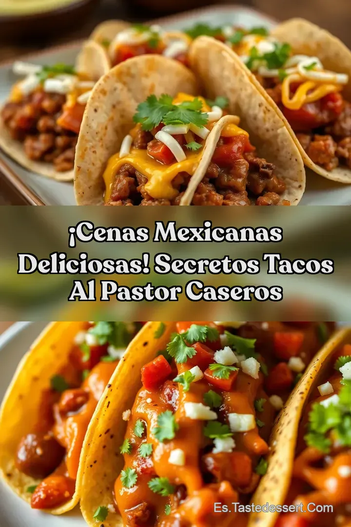 &iexcl;Cenas Mexicanas Deliciosas! Secretos Tacos al Pastor Caseros