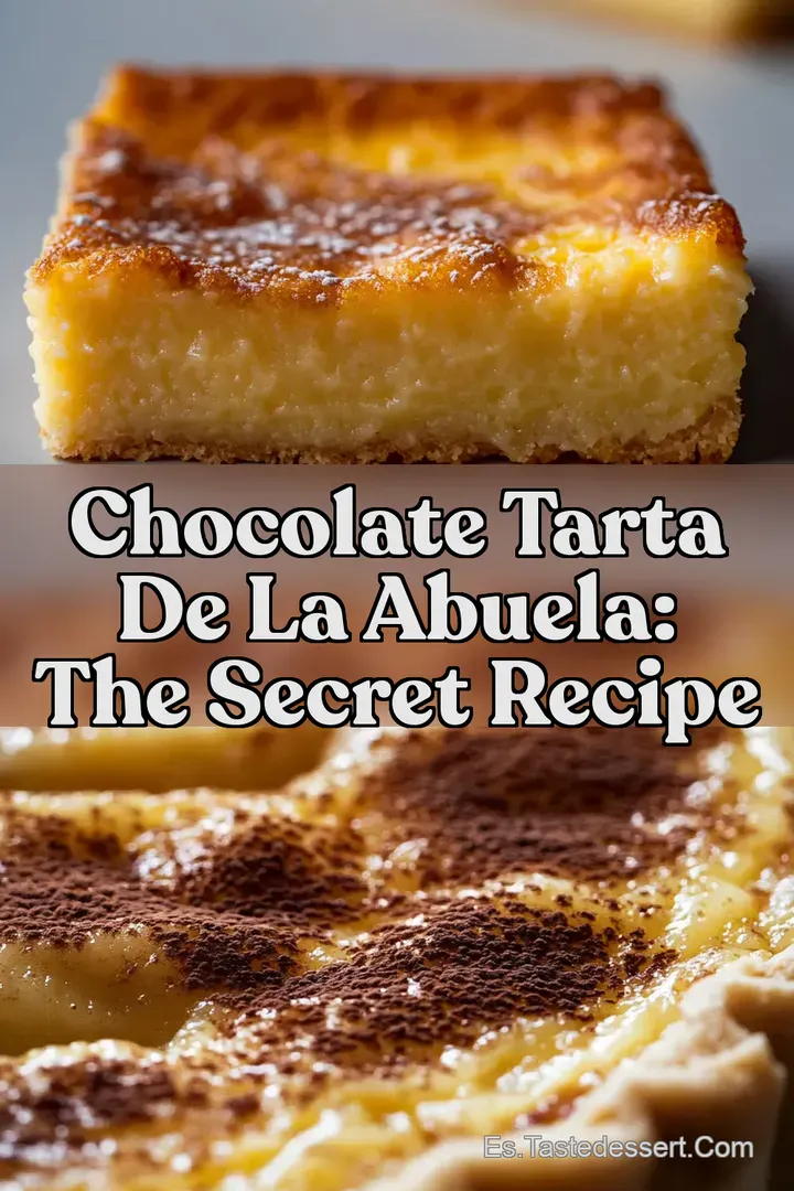 Chocolate Tarta De La Abuela: The Secret Recipe
