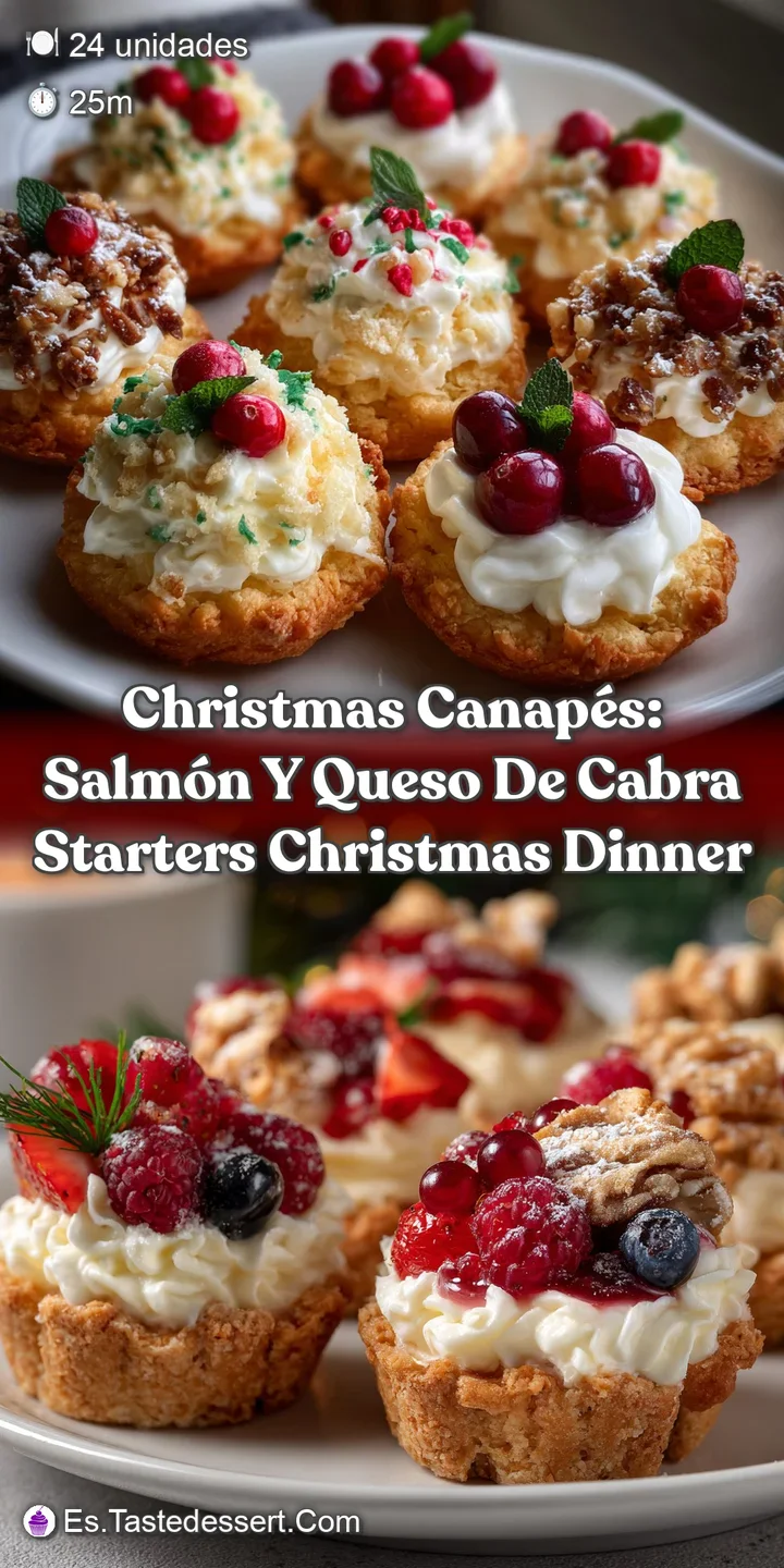 Christmas Canap&eacute;s: Salm&oacute;n y Queso de Cabra Starters Christmas Dinner