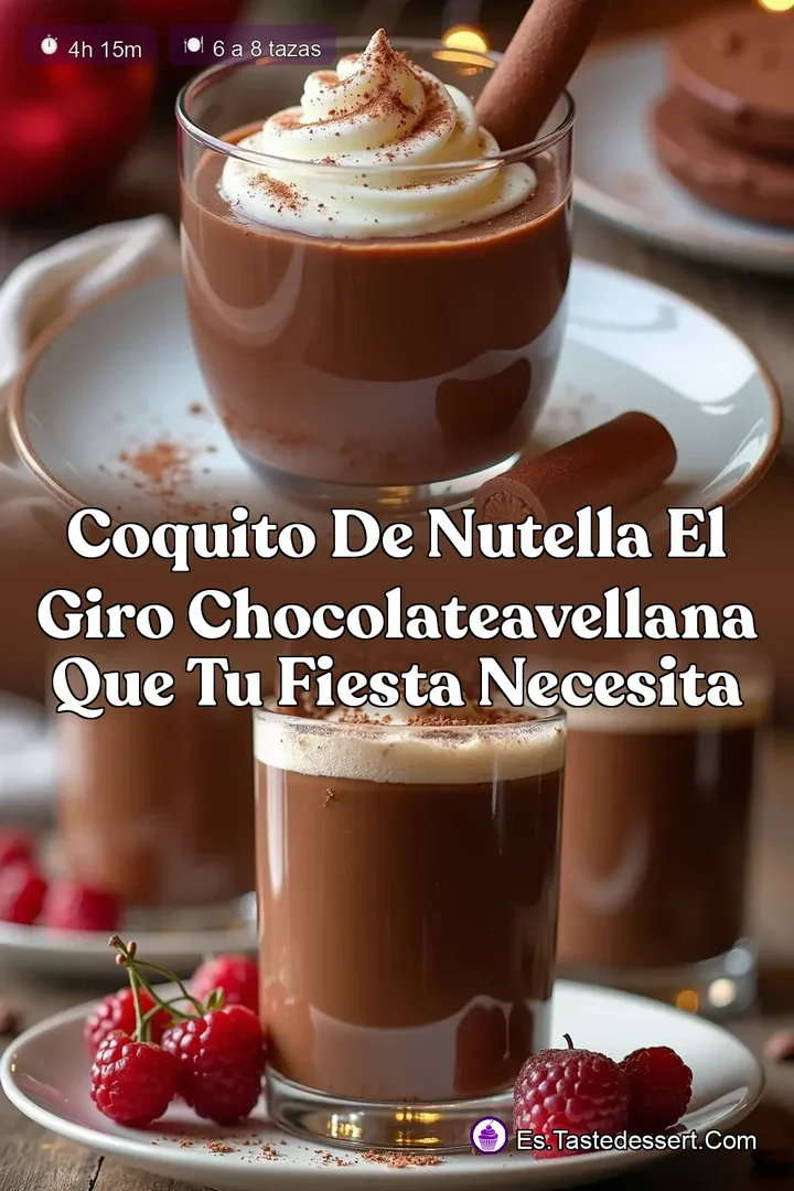 Coquito de Nutella El Giro ChocolateAvellana Que Tu Fiesta Necesita