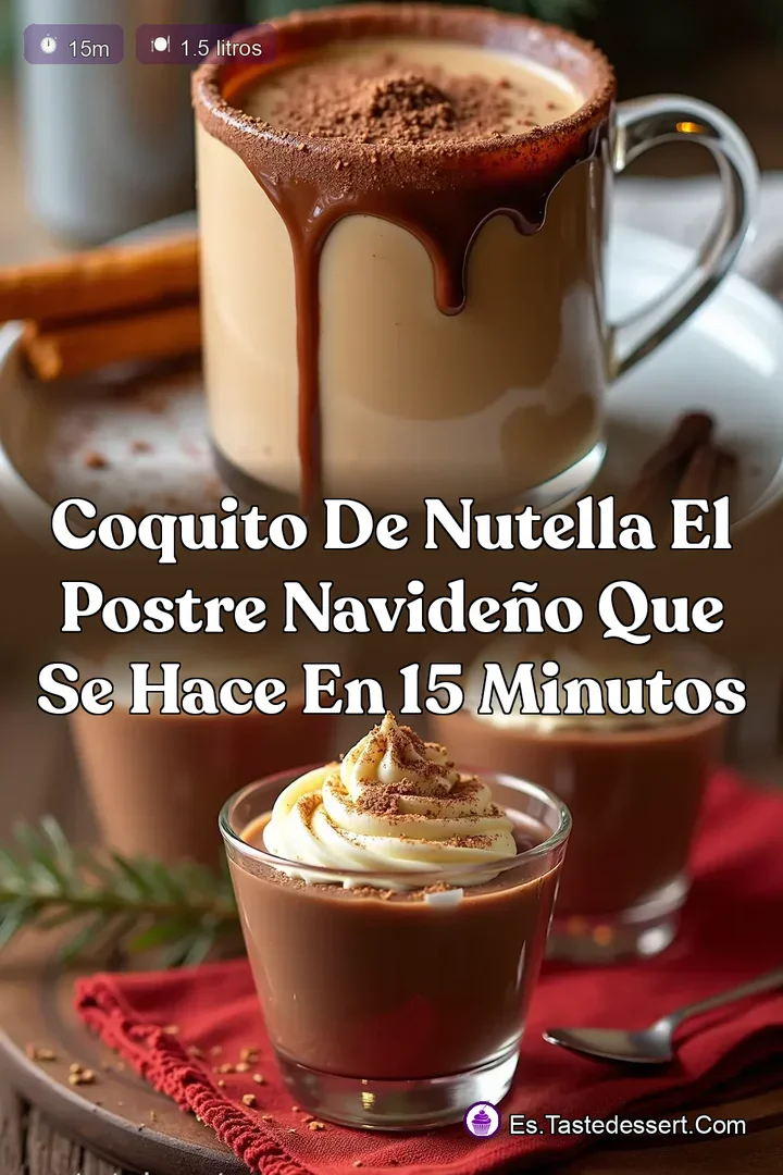 Coquito de Nutella El Postre Navide&ntilde;o que Se Hace en 15 Minutos
