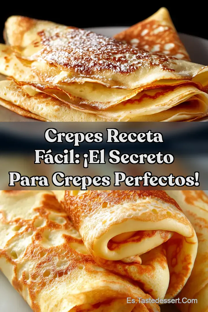 Crepes Receta F&aacute;cil: &iexcl;El Secreto para Crepes Perfectos!