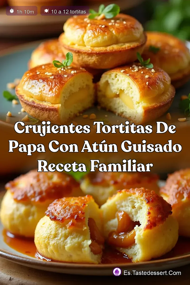 Crujientes Tortitas de Papa con At&uacute;n Guisado Receta Familiar