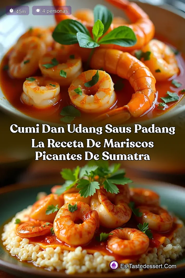 Cumi Dan Udang Saus Padang La Receta de Mariscos Picantes de Sumatra